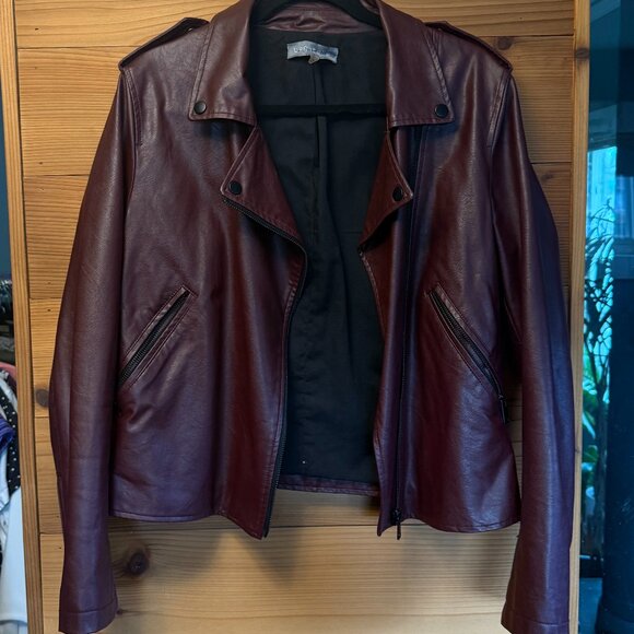 Vegan Leather Moto Jacket Large - Picture 4 of 7